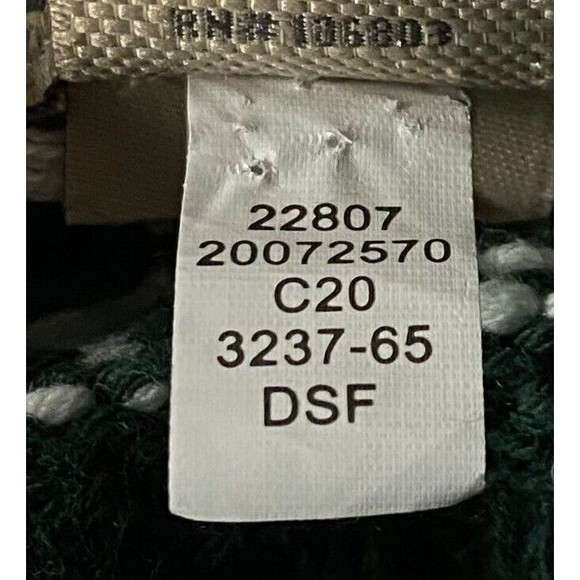 Duluth Trading Sweater Womens XS Forest Green White Fair Isle Cotton Nylon Wool - Picture 6 of 9